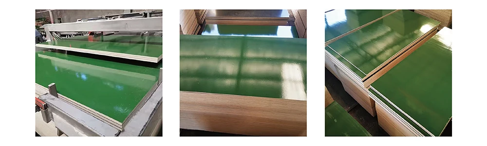 Durable green film faced plywood sheet for formwork