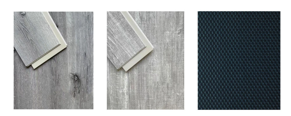 Dark granite stone grain SPC flooring plank