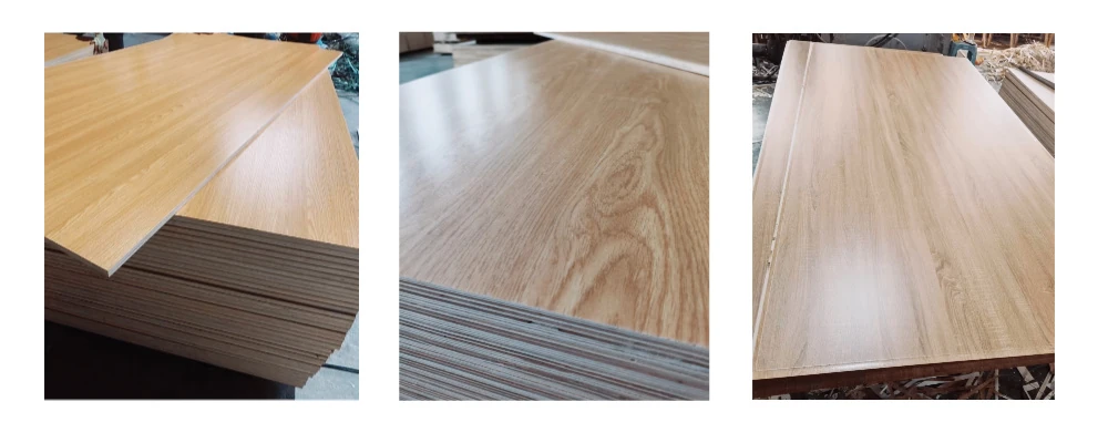 Wood Grain Melamine Plywood panel with smooth finish